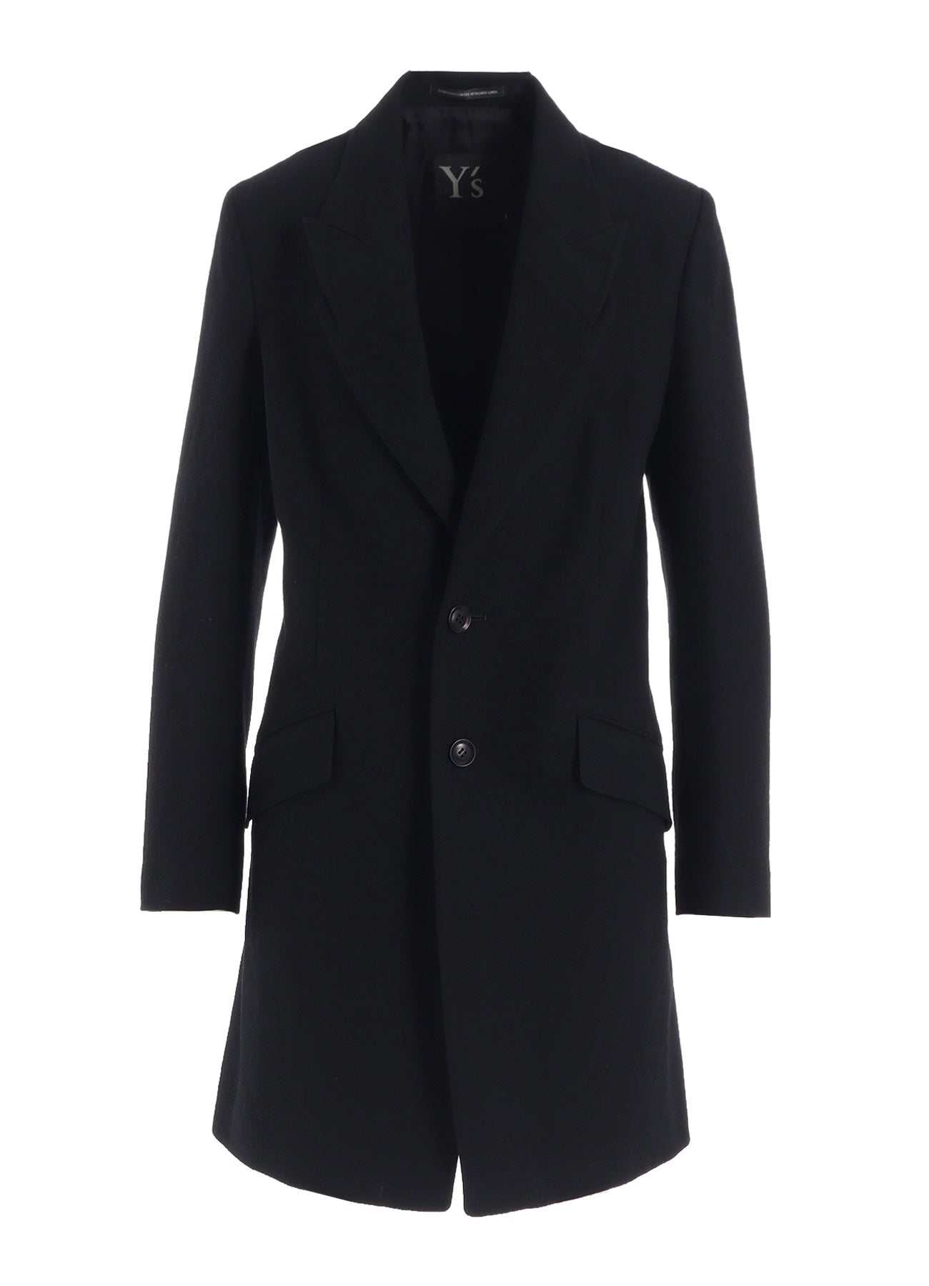 MILLING WOOL SERGE PEAKED LAPEL JACKET