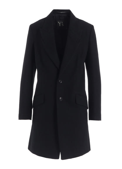 MILLING WOOL SERGE PEAKED LAPEL JACKET