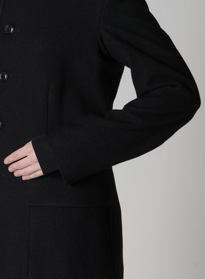 MILLING WOOL SERGE PEAKED LAPEL JACKET