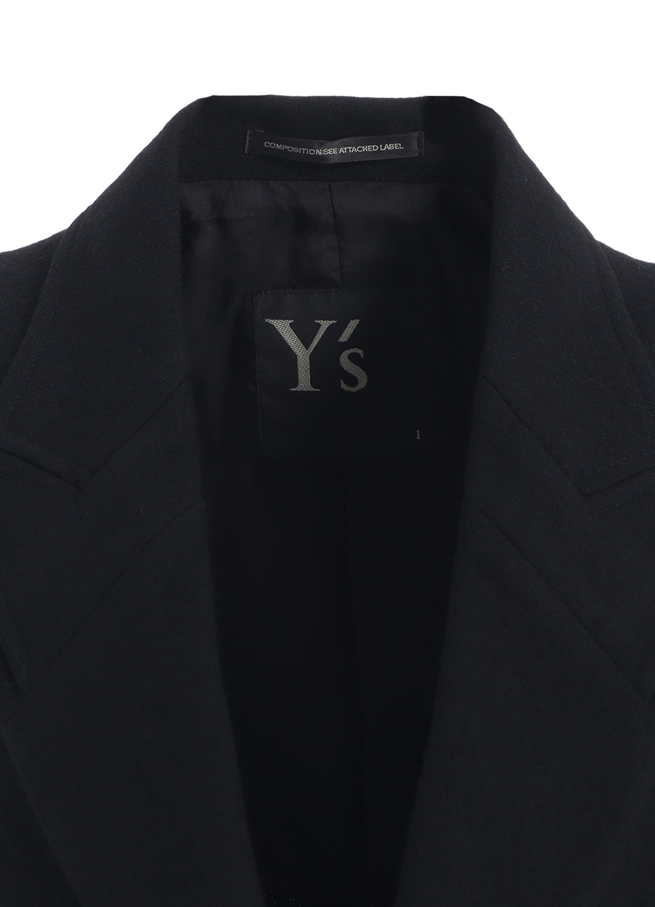 MILLING WOOL SERGE PEAKED LAPEL JACKET