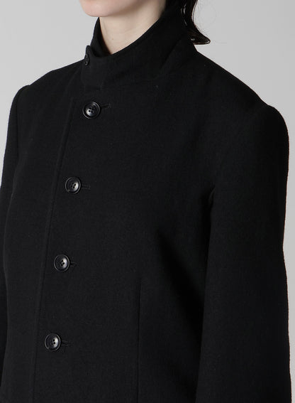 MILLING WOOL SERGE PEAKED LAPEL JACKET