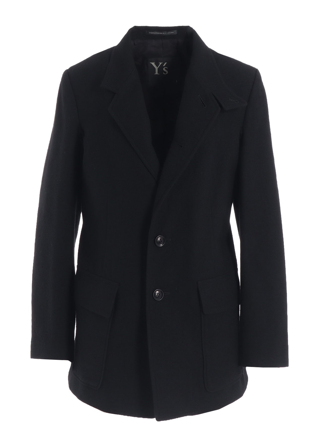 MILLING WOOL SERGE NOTCHED LAPEL JACKET
