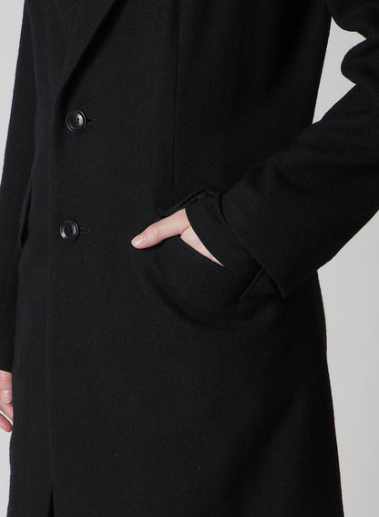 MILLING WOOL SERGE NOTCHED LAPEL JACKET