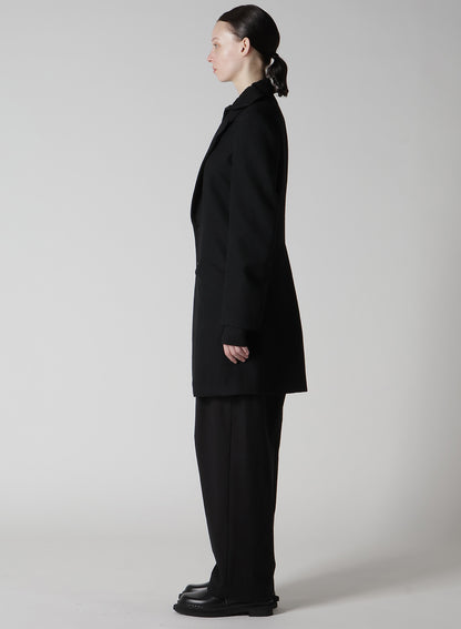 MILLING WOOL SERGE NOTCHED LAPEL JACKET