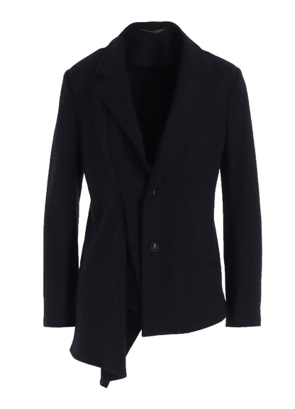 ASYMMETRIC COMBED FLEECE JACKET