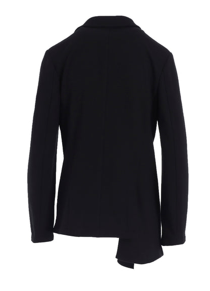 ASYMMETRIC COMBED FLEECE JACKET