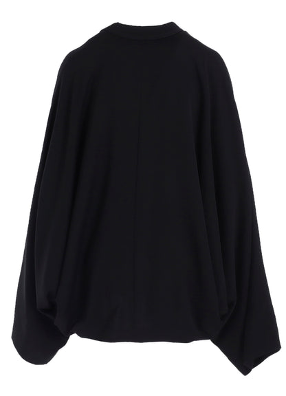 WOOL GABARDINE TAILORED DOLMAN JACKET