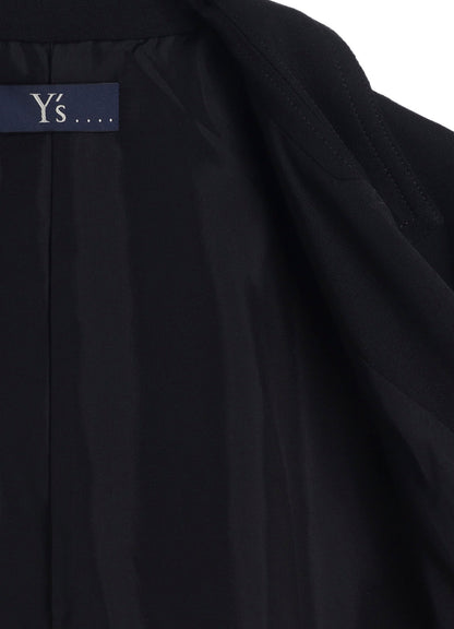 WOOL GABARDINE TAILORED DOLMAN JACKET