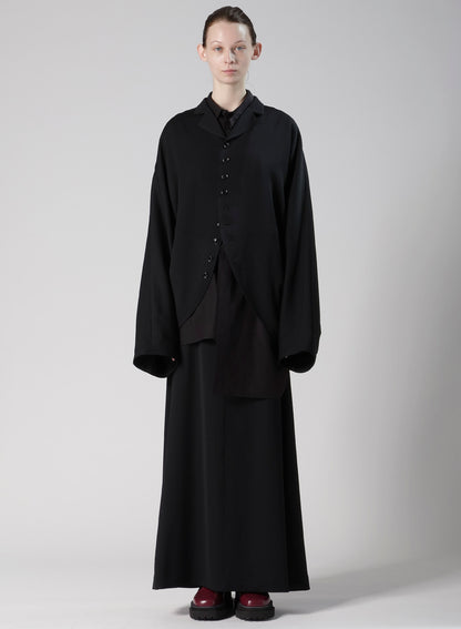 WOOL GABARDINE TAILORED DOLMAN JACKET