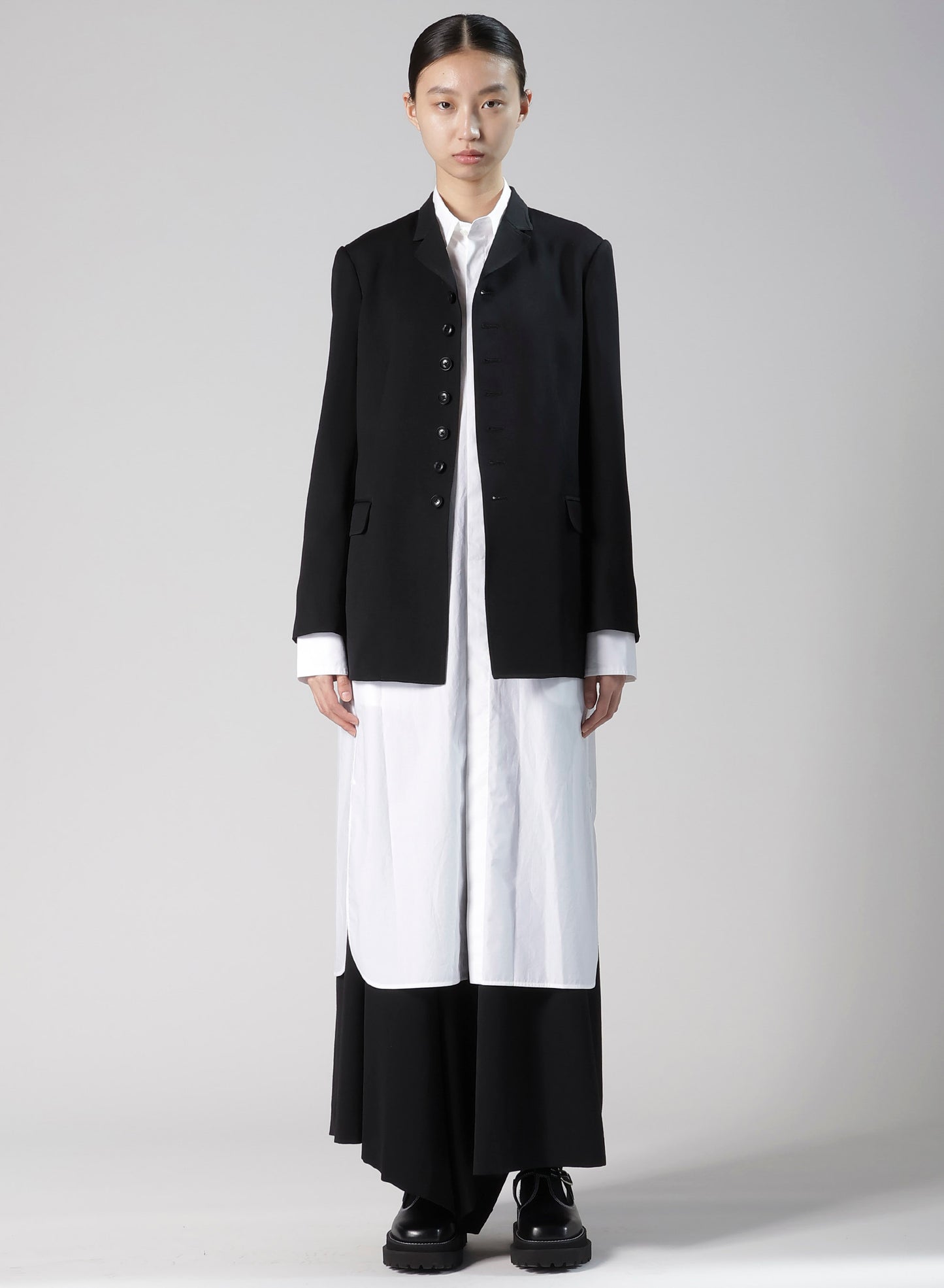WOOL GABARDINE TAILORED JACKET