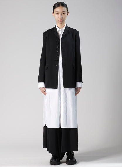 WOOL GABARDINE TAILORED JACKET