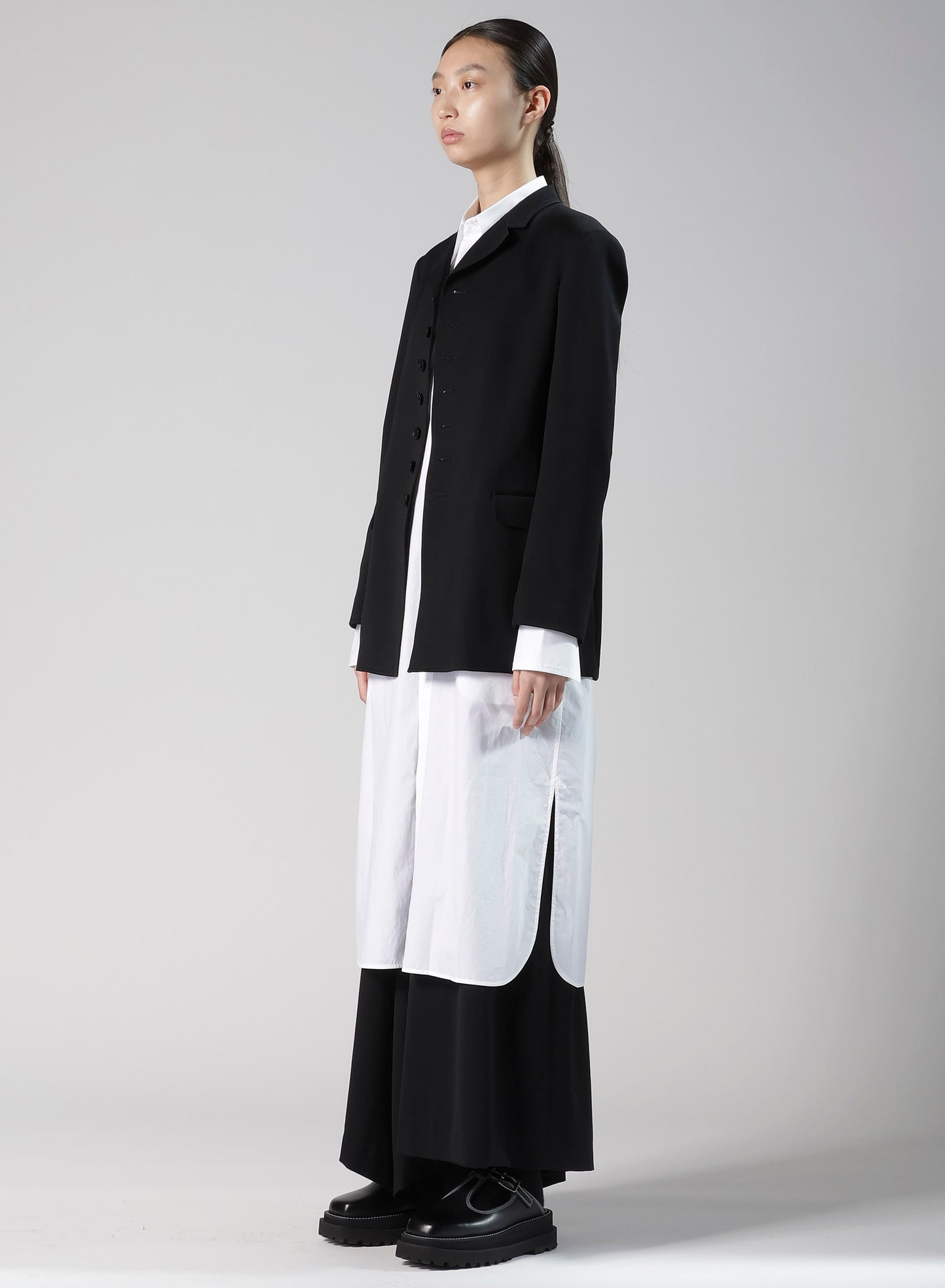 WOOL GABARDINE TAILORED JACKET