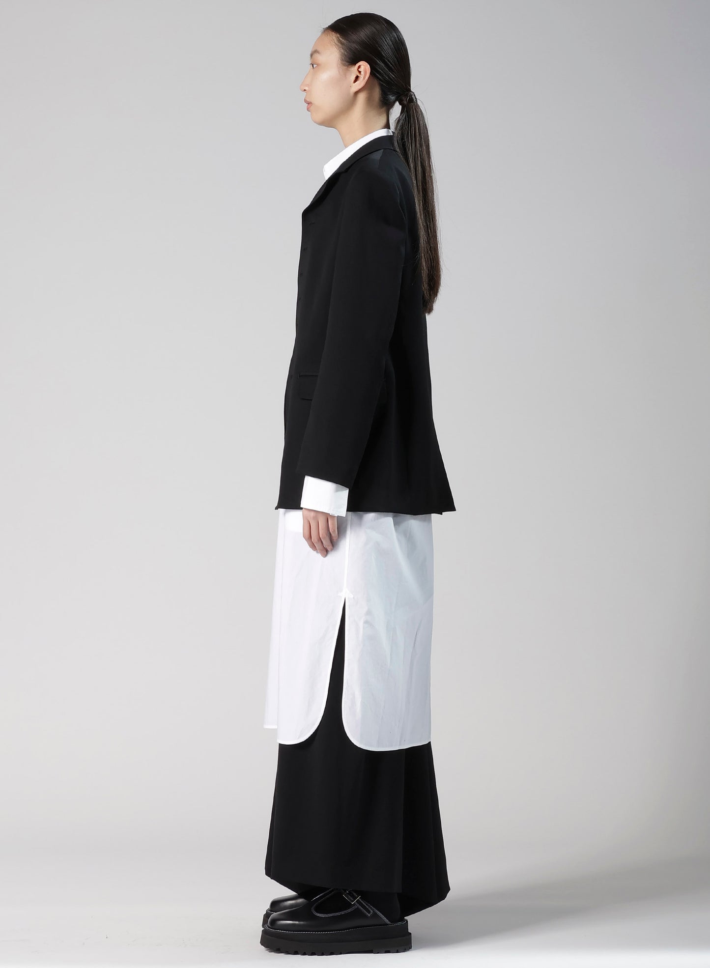 WOOL GABARDINE TAILORED JACKET