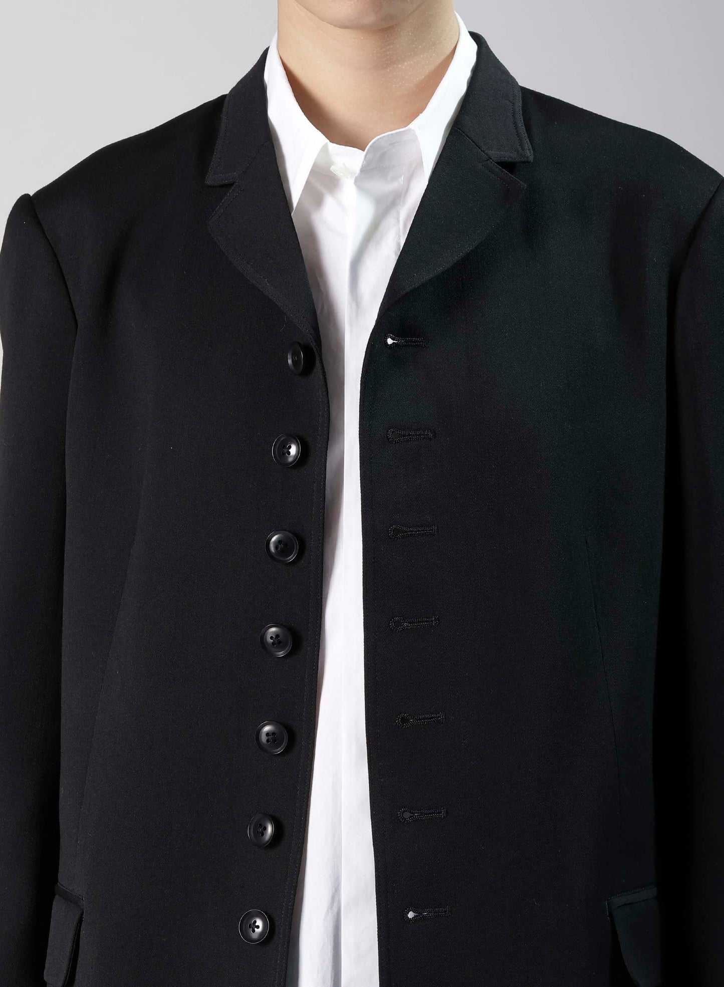 WOOL GABARDINE TAILORED JACKET