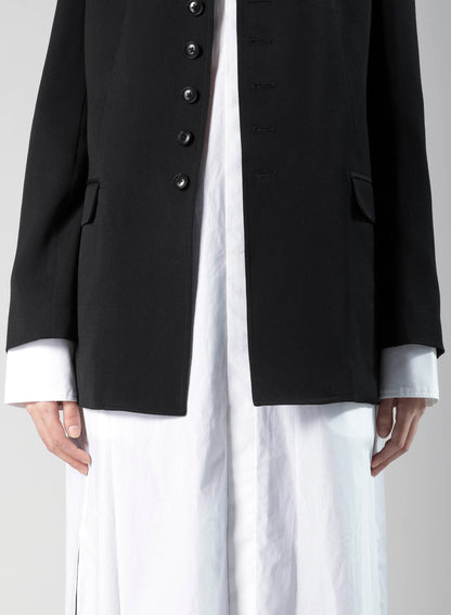 WOOL GABARDINE TAILORED JACKET