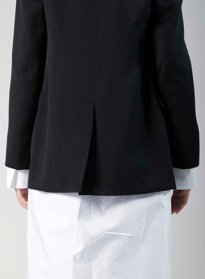 WOOL GABARDINE TAILORED JACKET