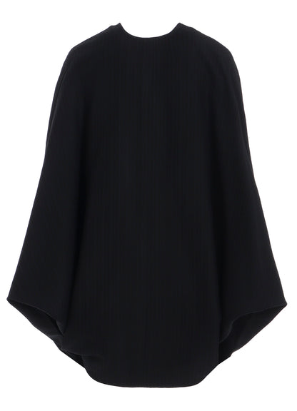 VISCOSE TWEED STRIPE DOLMAN SLEEVE JACKET