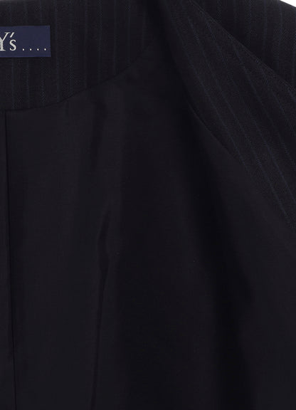 VISCOSE TWEED STRIPE DOLMAN SLEEVE JACKET
