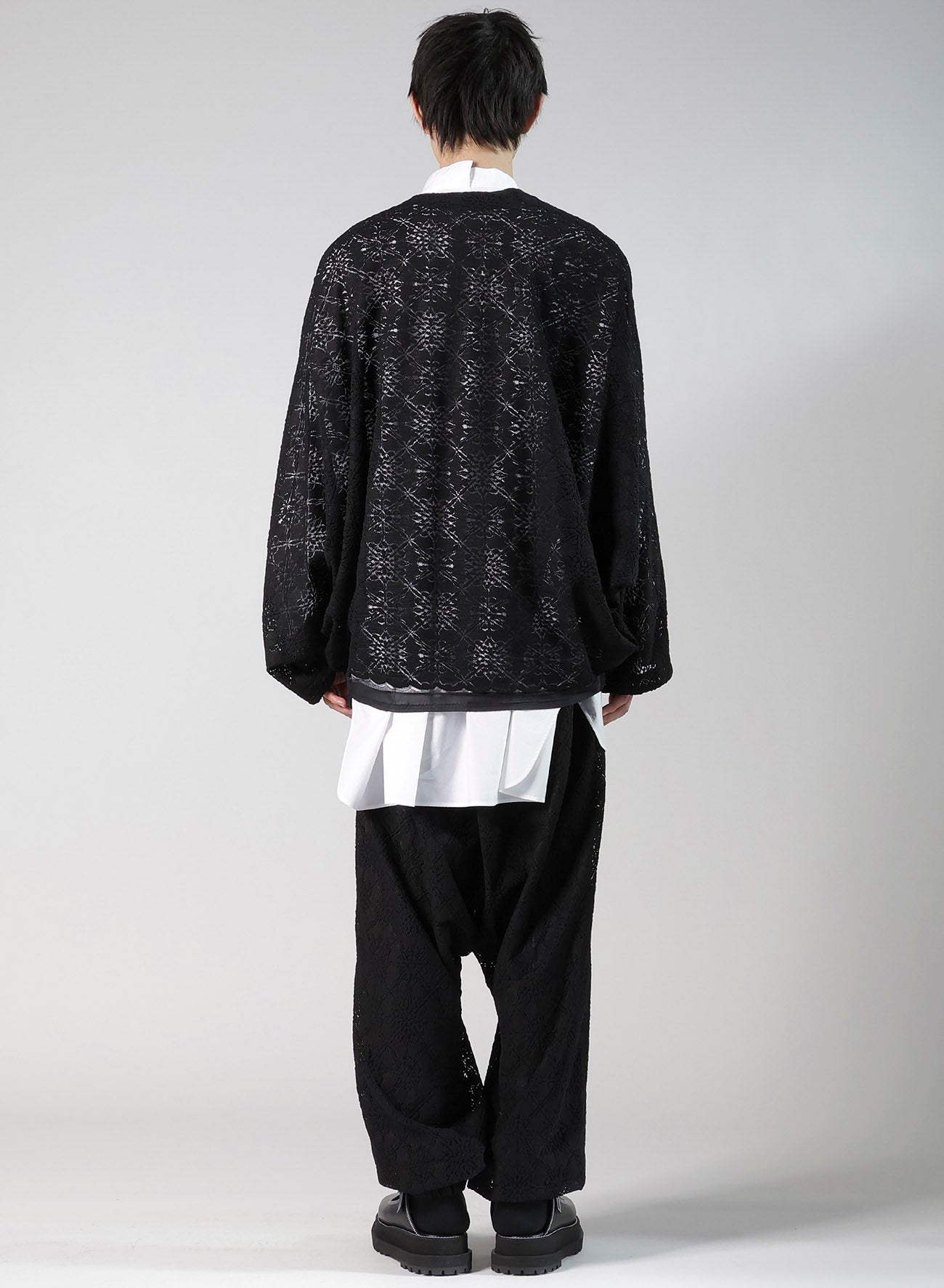 LACE DOLMAN SLEEVE JACKET