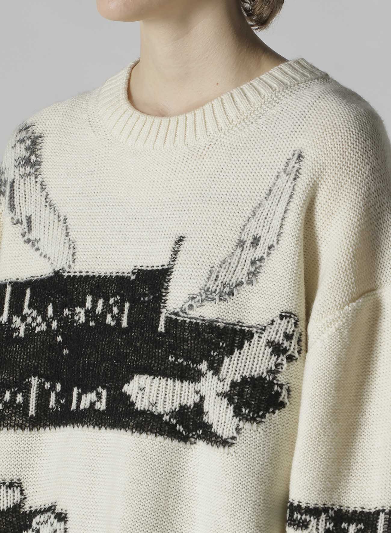 REVERSIBLE INTARSIA W JQ PULLOVER