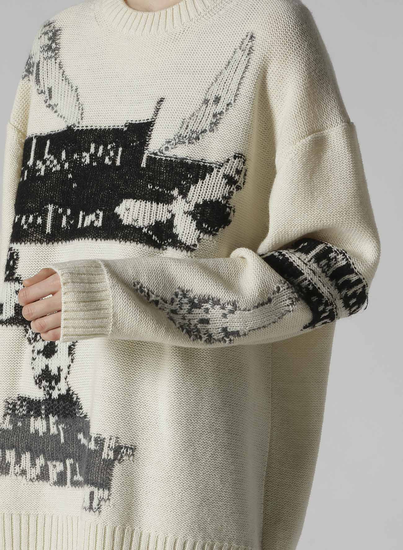 REVERSIBLE INTARSIA W JQ PULLOVER