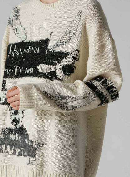 REVERSIBLE INTARSIA W JQ PULLOVER