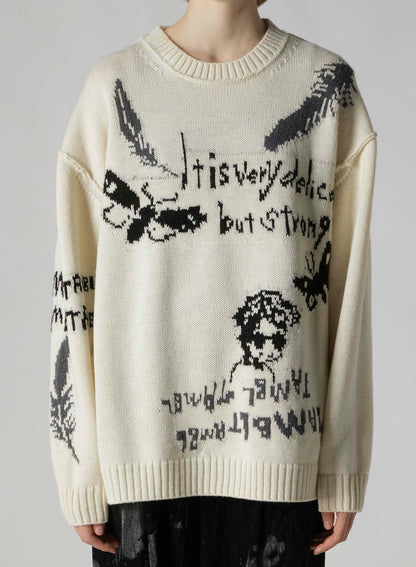 REVERSIBLE INTARSIA W JQ PULLOVER