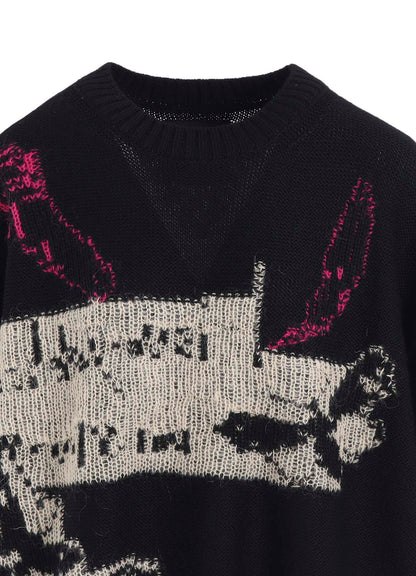 REVERSIBLE INTARSIA W JQ PULLOVER