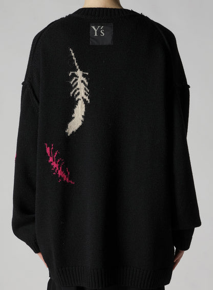REVERSIBLE INTARSIA W JQ CARDIGAN