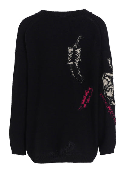 REVERSIBLE INTARSIA W JQ CARDIGAN