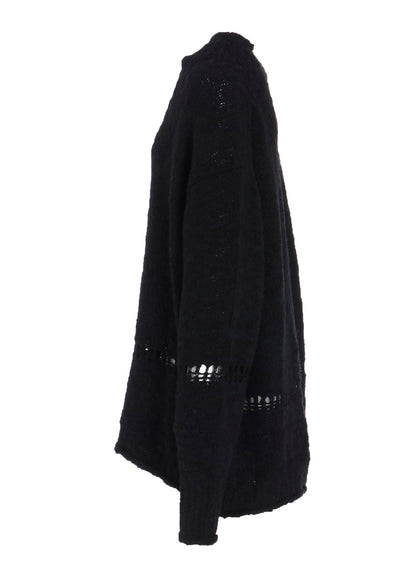 THICK SLUB JERSEY CURLED COLLAR PULLOVER