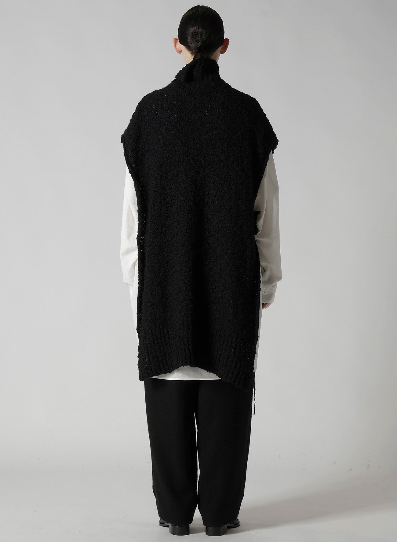 THICK SLUB JERSEY FRINGE VEST