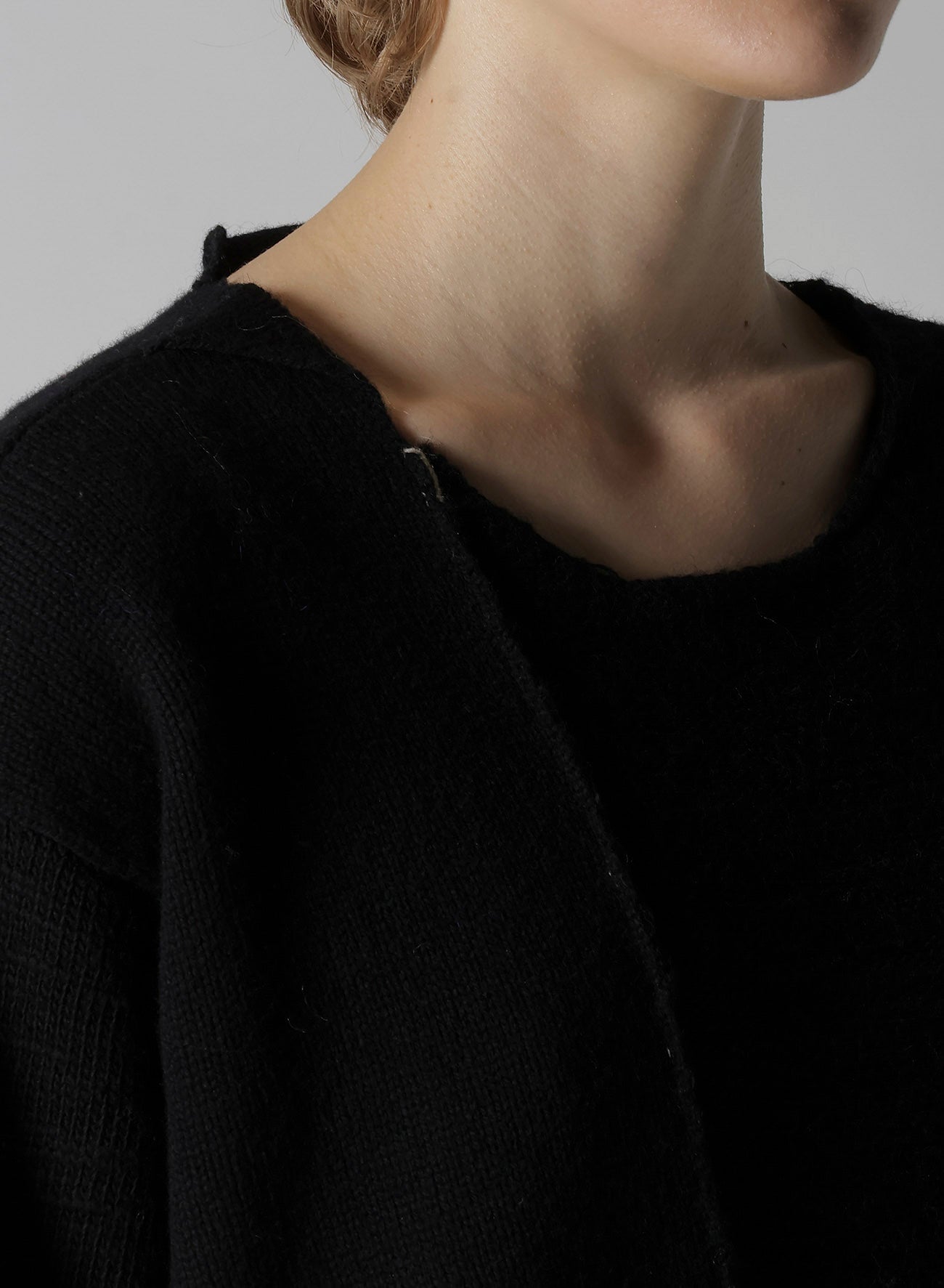 PATCHWORK CREW NECK PULLOVER