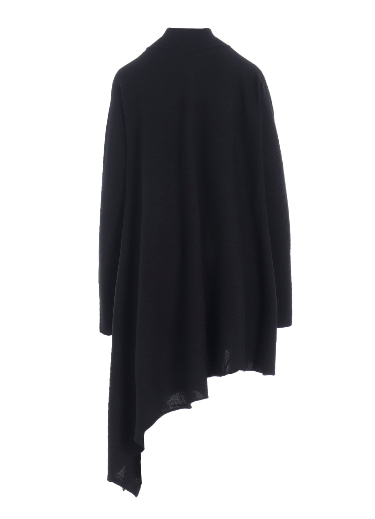 WOOL ASYMMETRIC LONG CARDIGAN