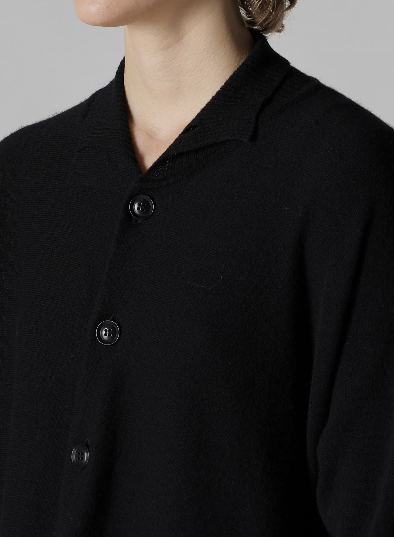 WOOL ASYMMETRIC LONG CARDIGAN