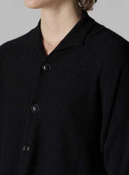WOOL ASYMMETRIC LONG CARDIGAN