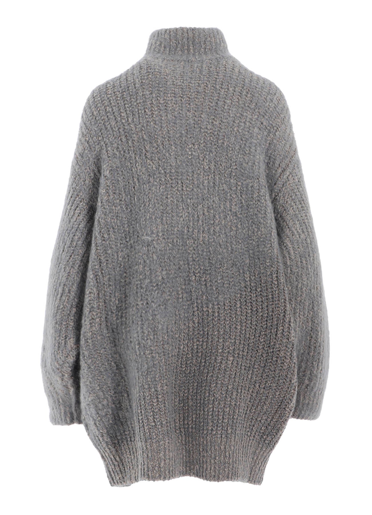 FLEECE RAISED ZIP-UP CARDIGAN
