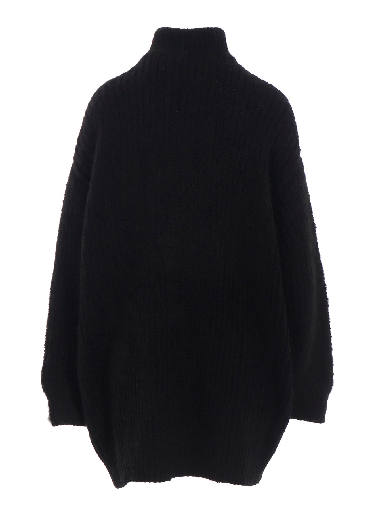 FLEECE RAISED ZIP-UP CARDIGAN