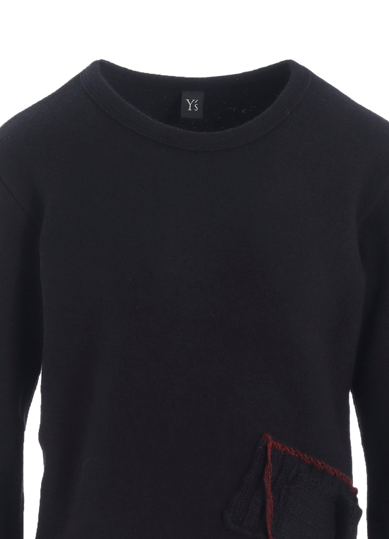 KNIT CONBINATION ASSYMETRIC PULLOVER