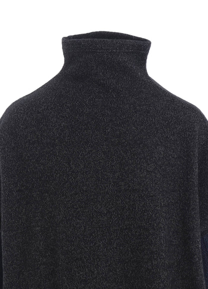 KNIT CONBINATION HIGH NECK DRESS