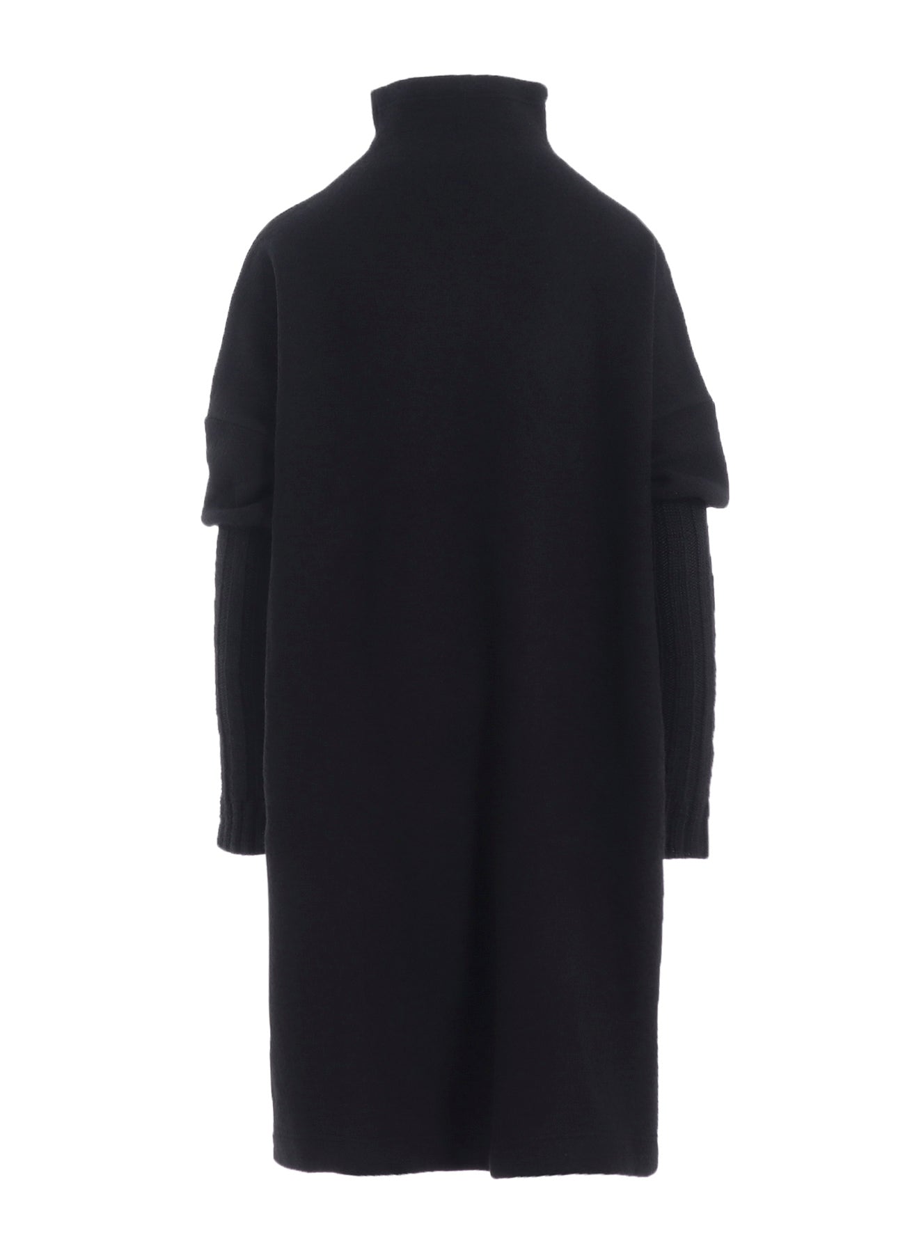 KNIT CONBINATION HIGH NECK DRESS