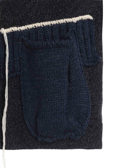 KNIT COMBINATION SHORT JACKET