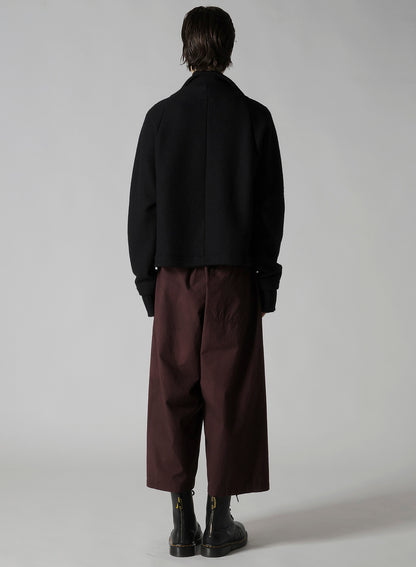 KNIT COMBINATION SHORT JACKET
