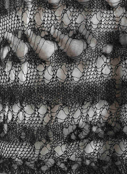 WOLE DESIGN MOHAIR KNITED SHORT PULLOVER