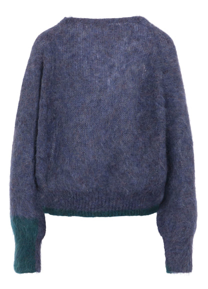 COLOR SCHEME MOHAIR CARDIGAN