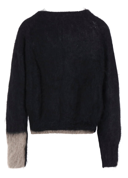 COLOR SCHEME MOHAIR CARDIGAN