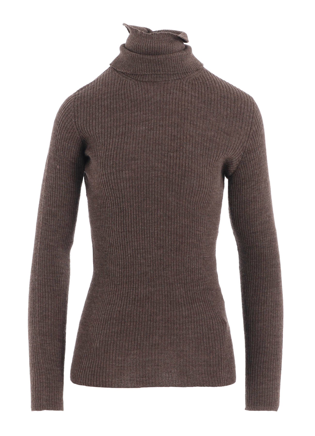 DOUBLE HIGH NECK RIB PULLOVER