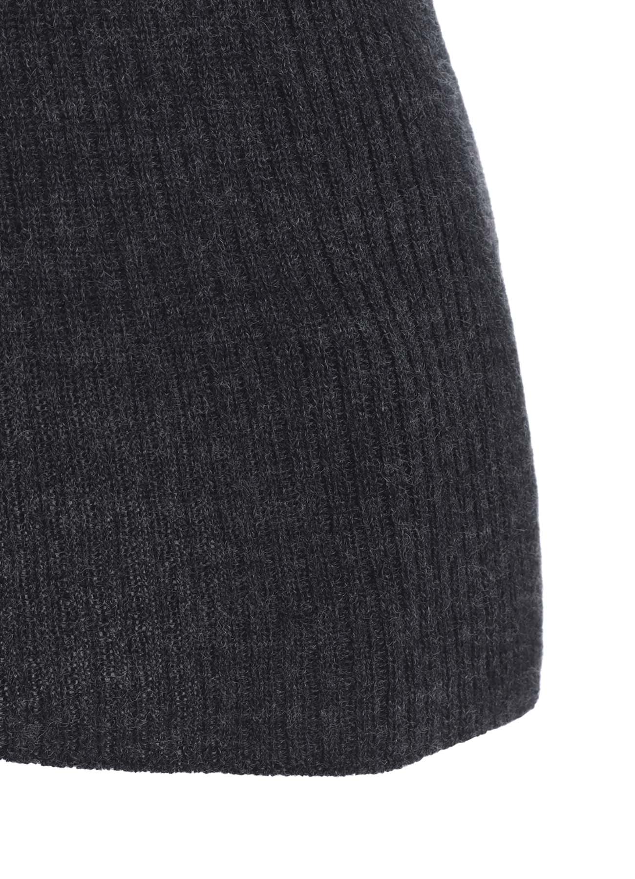 DOUBLE HIGH NECK RIB PULLOVER