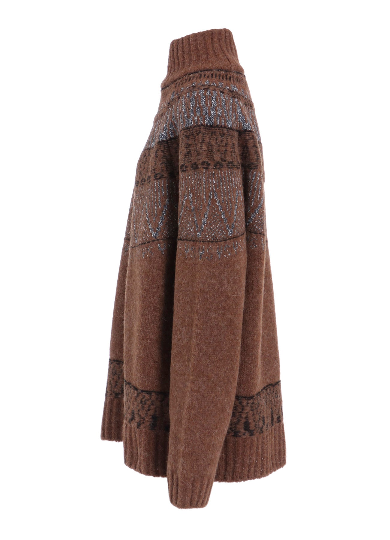 NORDIC DESIGN HIGH NECK KNIT PULLOVER