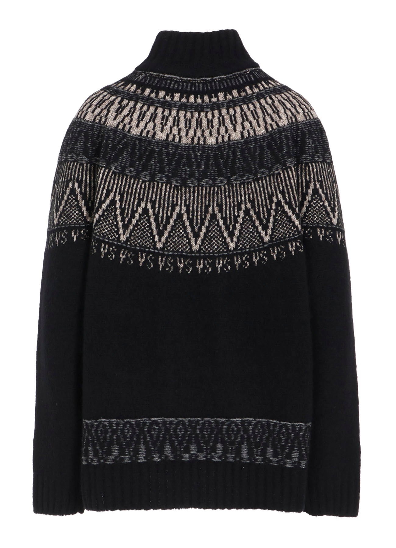 NORDIC DESIGN HIGH NECK KNIT PULLOVER